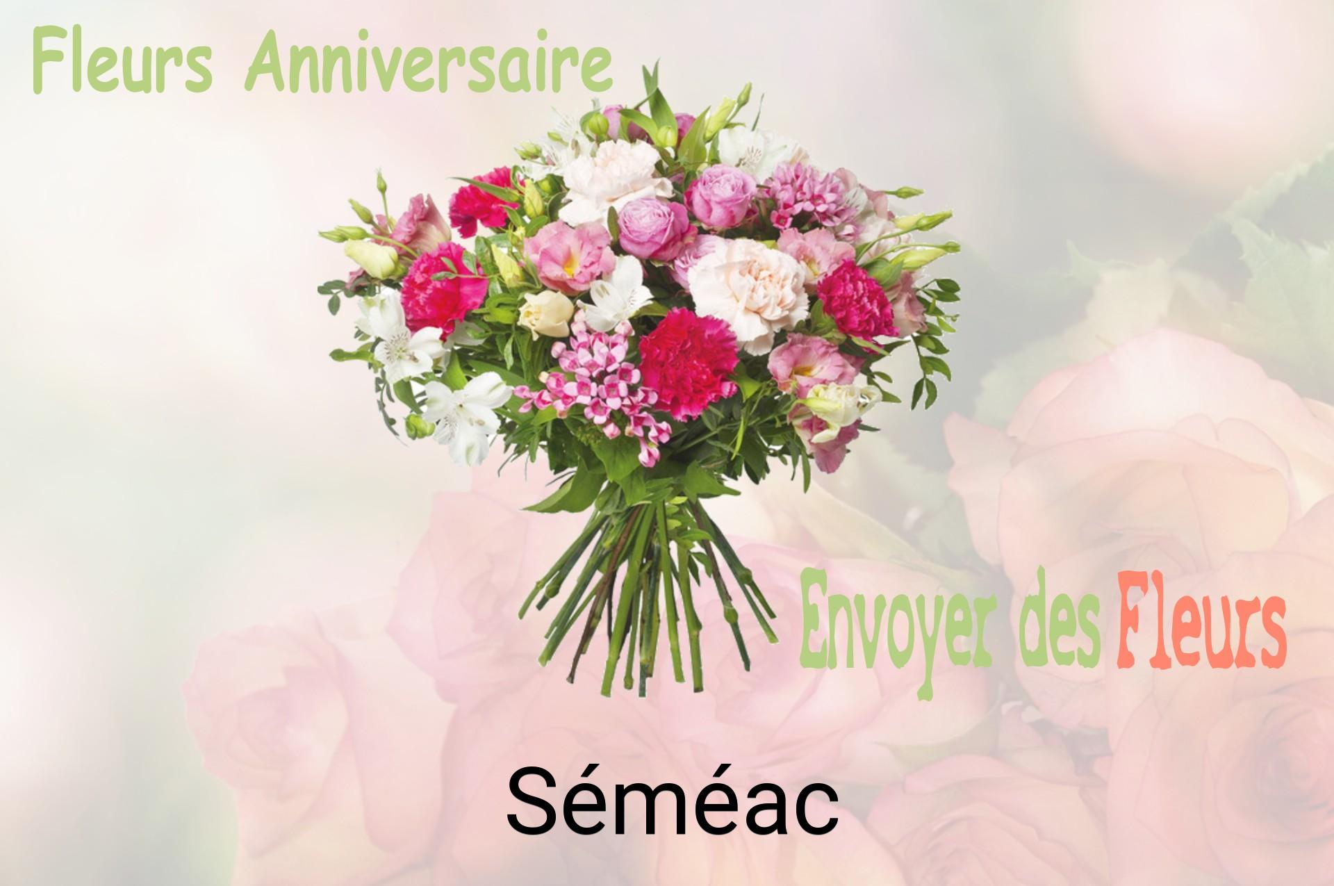 Bouquet de fleurs d’anniversaire livré à Séméac